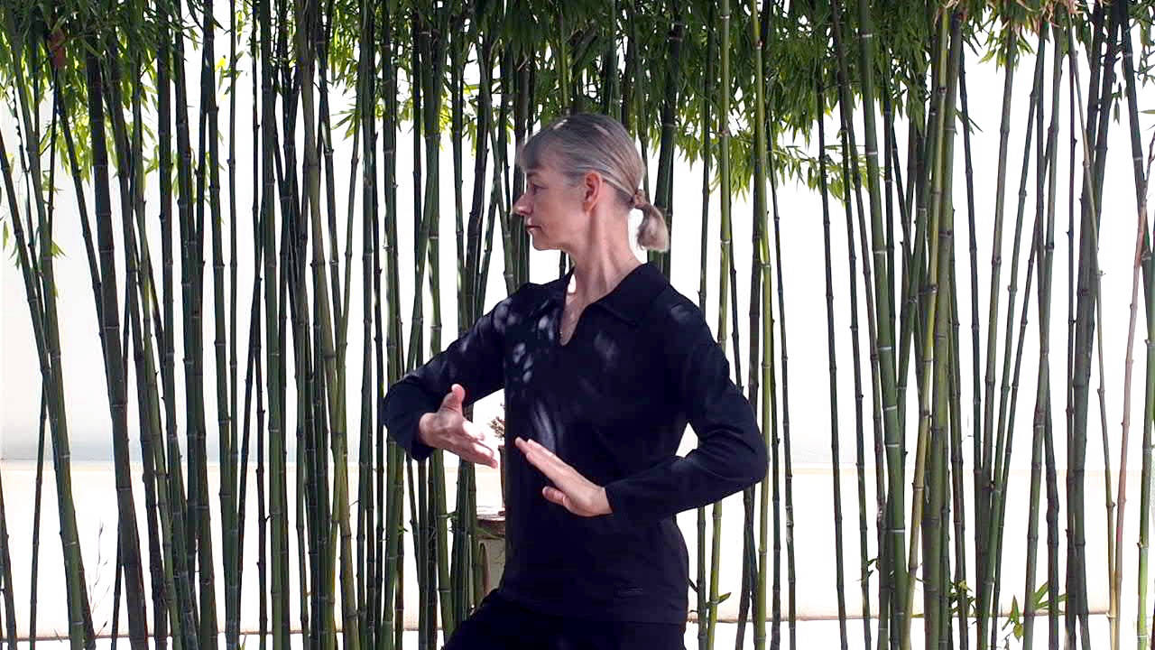 Woman practising Tai Chi
